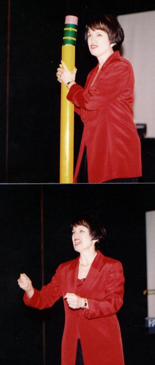 Robyn Spizman with pencil