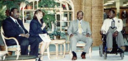 Nathan Ballard & Darryl Bonner and publisher Andy